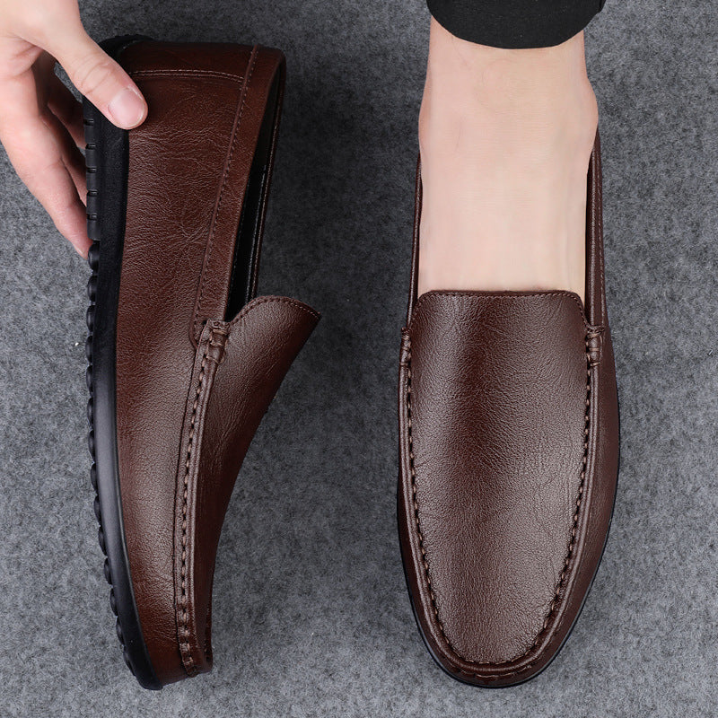 Men's Pedal Genuine Lazy Doug Feeling Soft Bottom Business Men's Casual Shoes