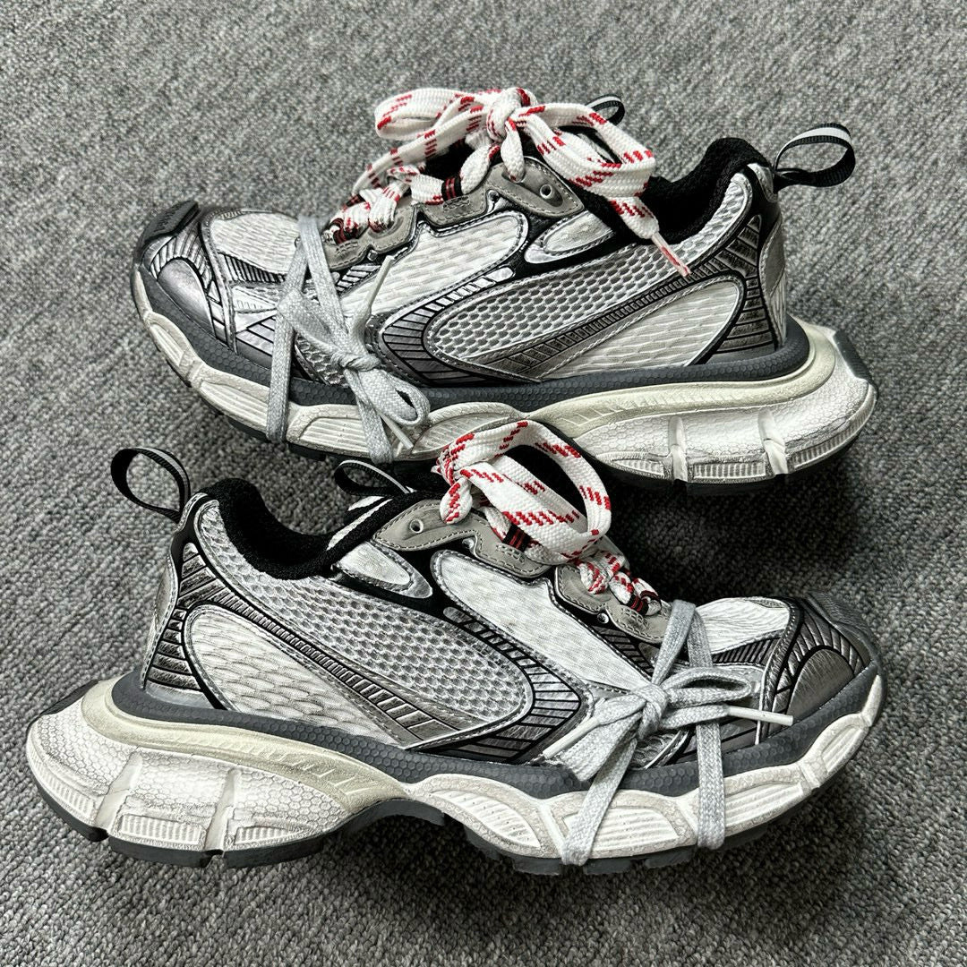 Women's & Men's Paris B- Style Distressed Dirty Dad Height Increasing Breathable Sneakers