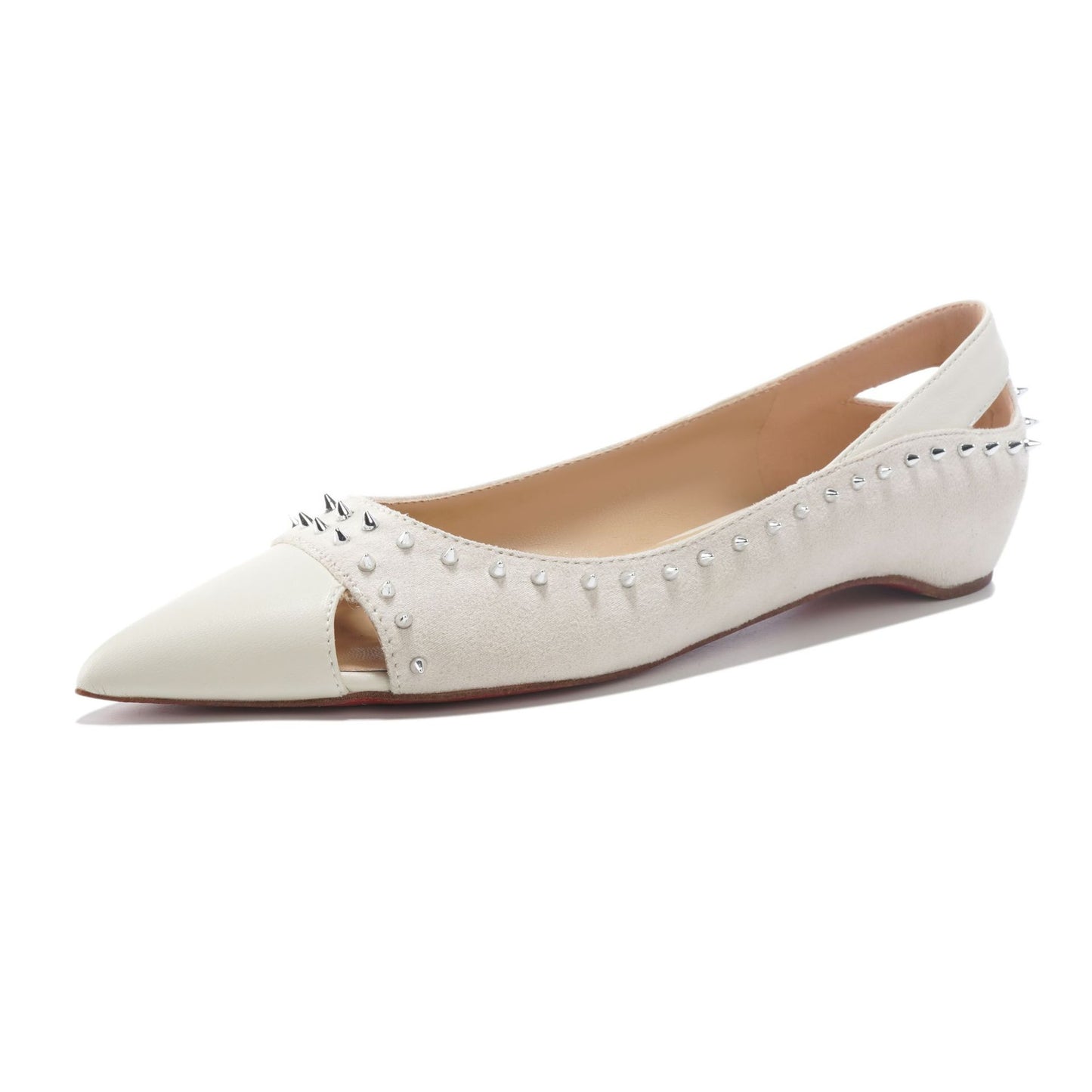 Women's Toe Rivet Shallow Mouth Solid Color Pumps Mary Jane Casual Shoes