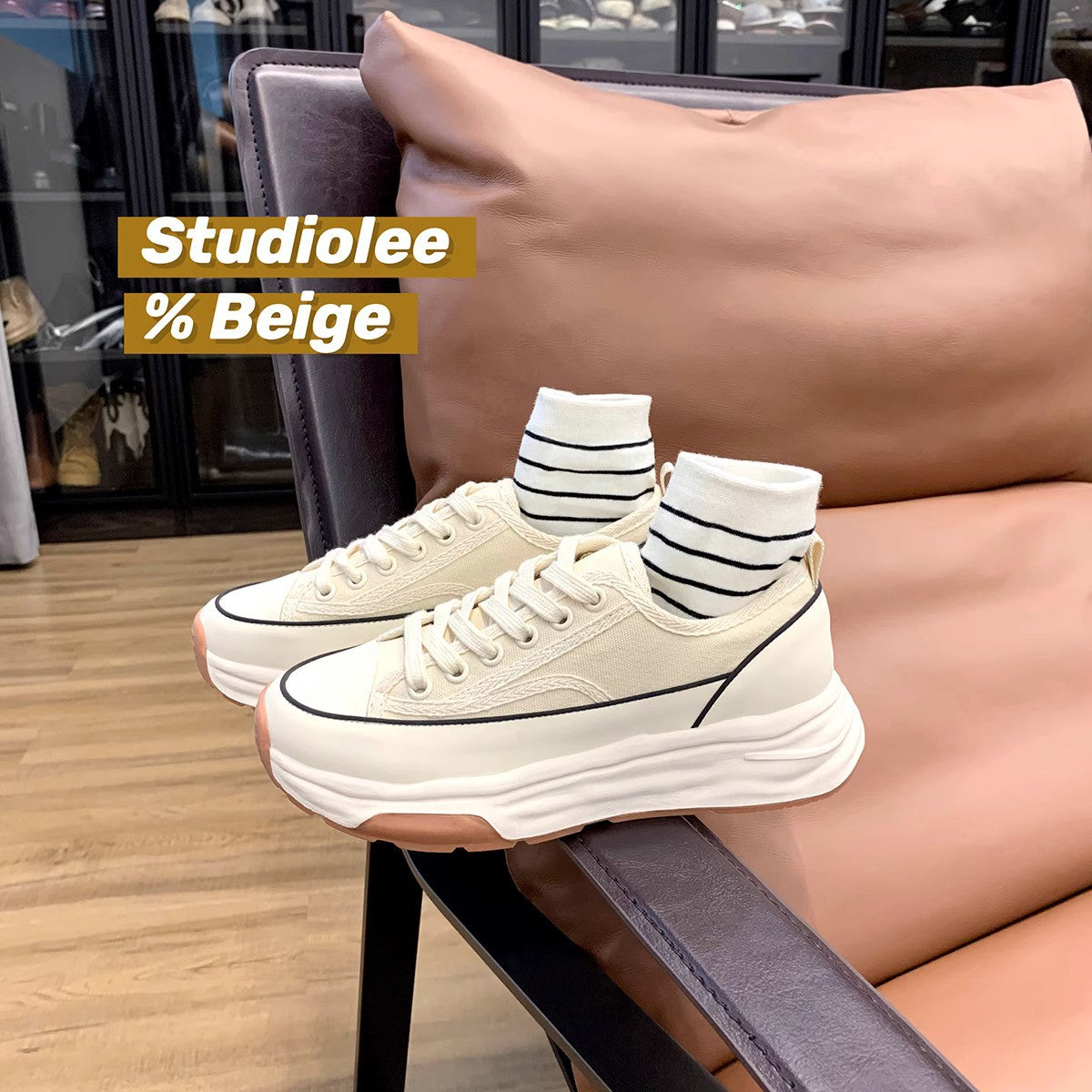 Women's Thick Bottom Muffin Breathable Increased Dissoed Canvas Shoes