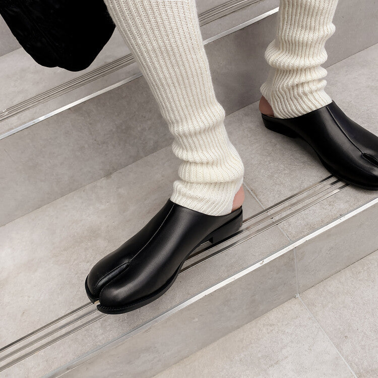 Deep Mouth Slip-on Outdoor Mules Semi Back Empty Loafers