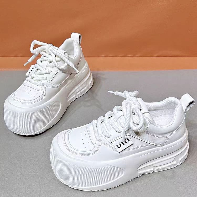Women's White Ugly Cute Big Head Bread Women's Casual Shoes