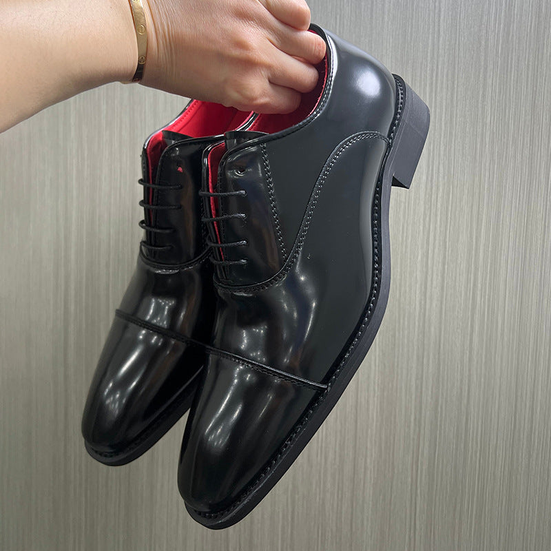 Men's Red Bottom Formal Wear Height Increasing Men's Shoes