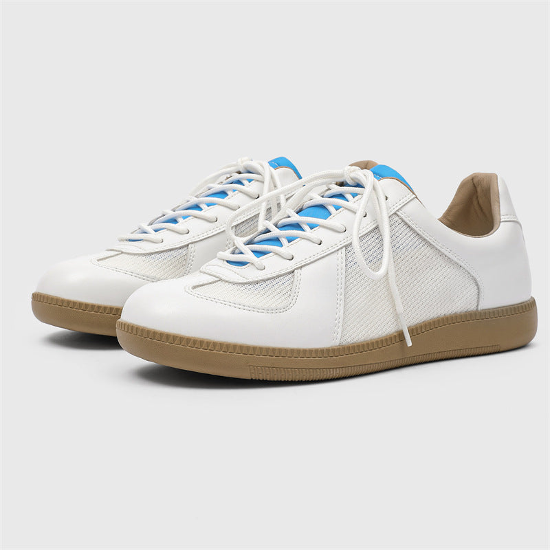 Men's Sports Round Toe Flat Bottom Lace Up Men's Board Shoes