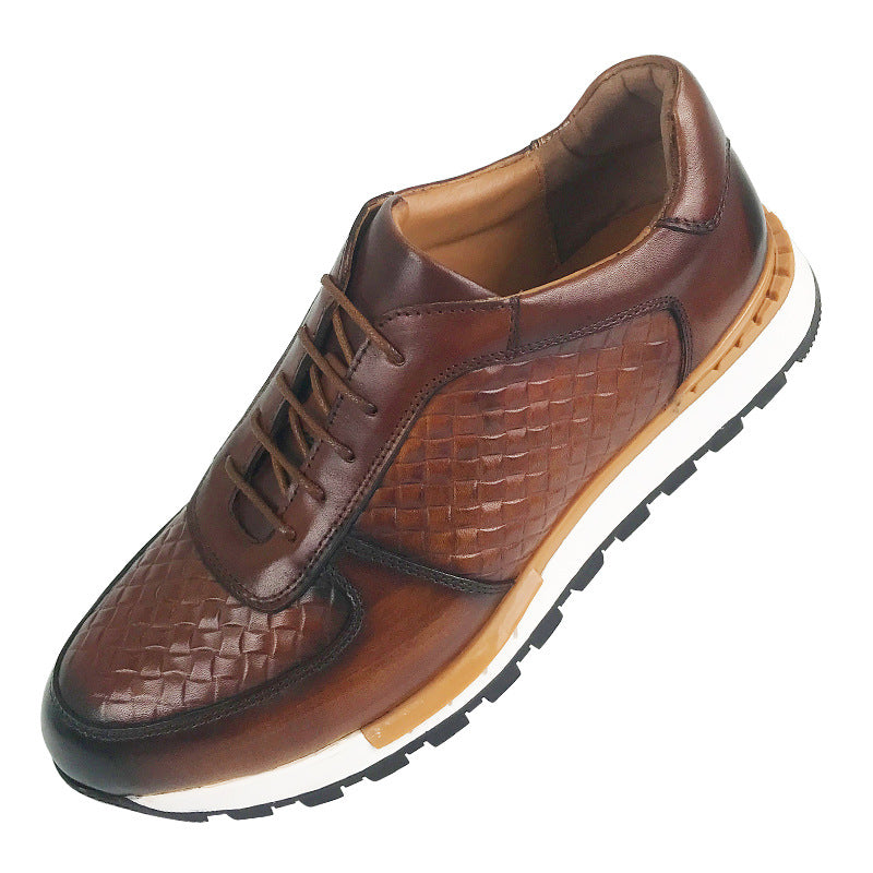 Men's First Layer Cowhide Business British Style Men's Casual Leather Shoes