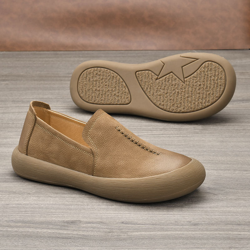 Men's Retro Comfortable Tendon Bottom Flat Pumps Men's Shoes