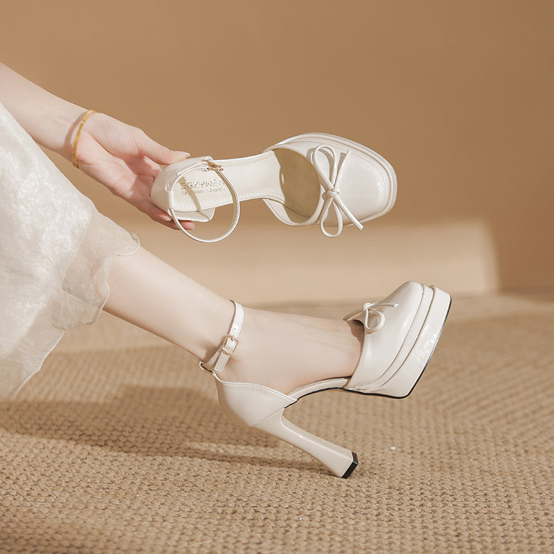 Jane High Wedding Waterproof Platform Sexy Super Barbie Small Half Heels