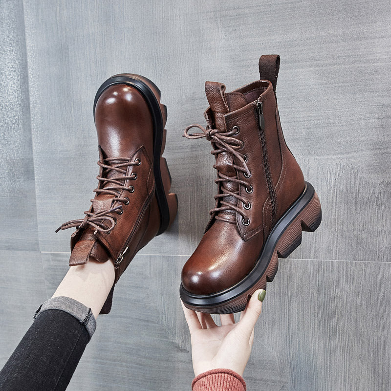 British Style Ankle Middle Tide Real Boots