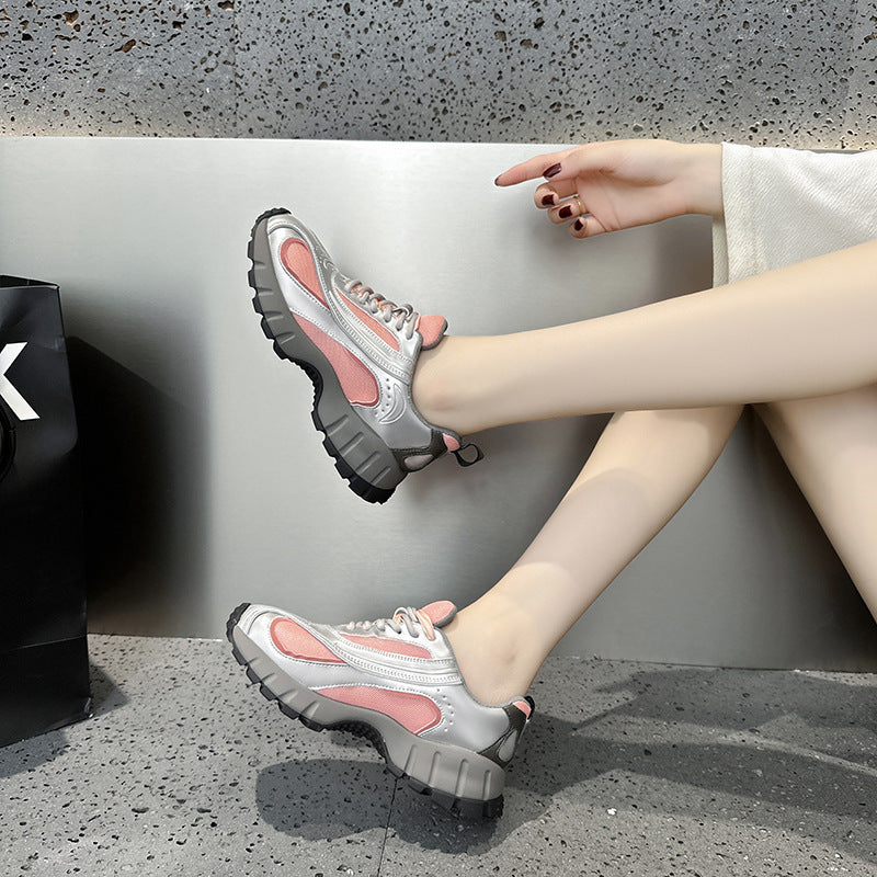 Women's Dad Design Platform Height Increasing Breathable Pumps Women's Sports Shoes