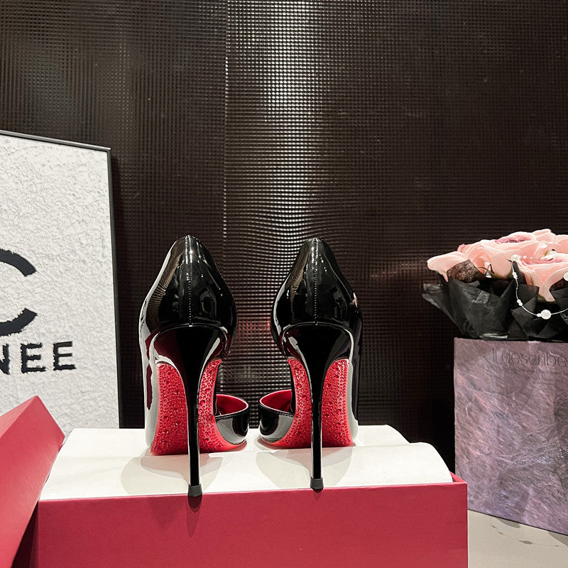 Women's Empty High Beautiful Wedding Black Nude Women's Shoes