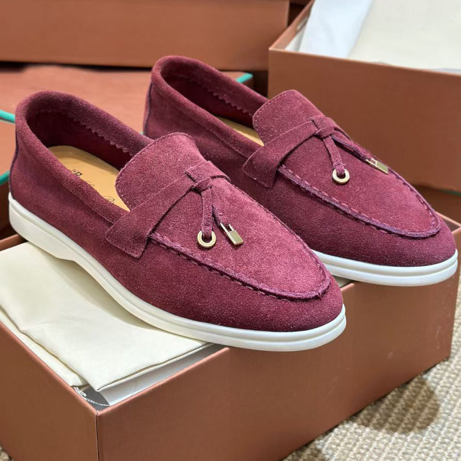 Women's Correct Letter Pumps Slip-on Lazy Flat Loafers