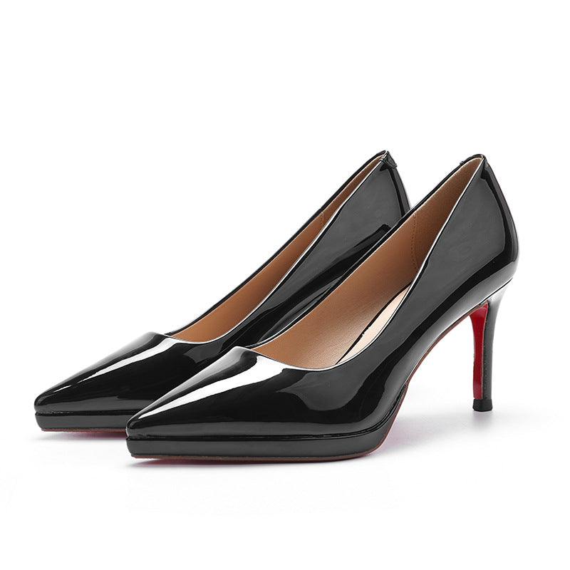 Women's Not Tired Feet Sexy Red Big Bottom Stiletto High Pointed Heels