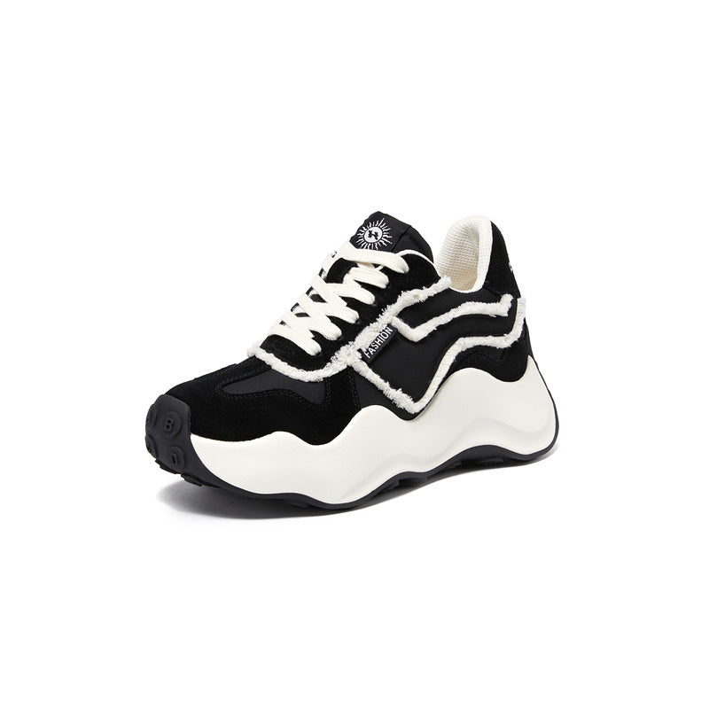 Women's Insole Wave Platform Dad Spring Fashion Men's Shoes