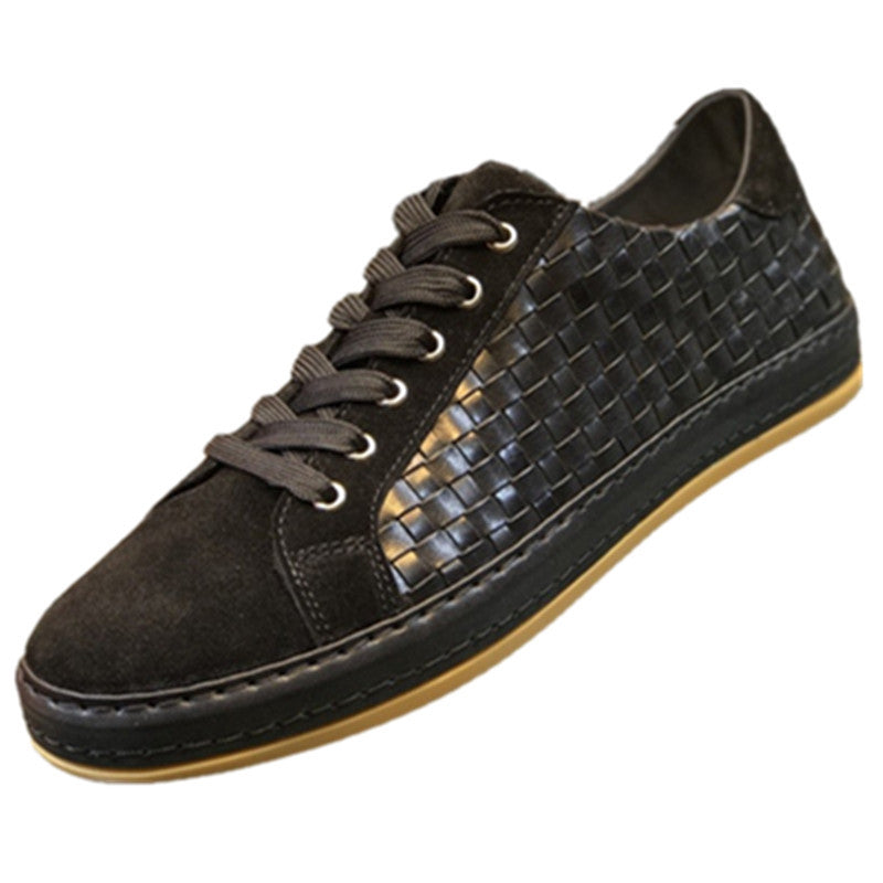 Men's Breathable Braided British Style Trendy Board Sneakers