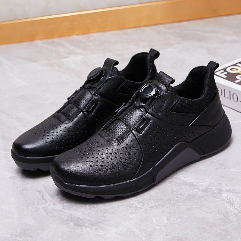 Men's Breathable Automatic Shoelace Buckle Sports Autumn Sneakers