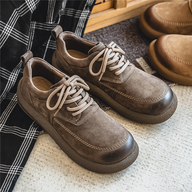 First Layer Cowhide Autumn Authentic British Style Men's Casual Leather Shoes
