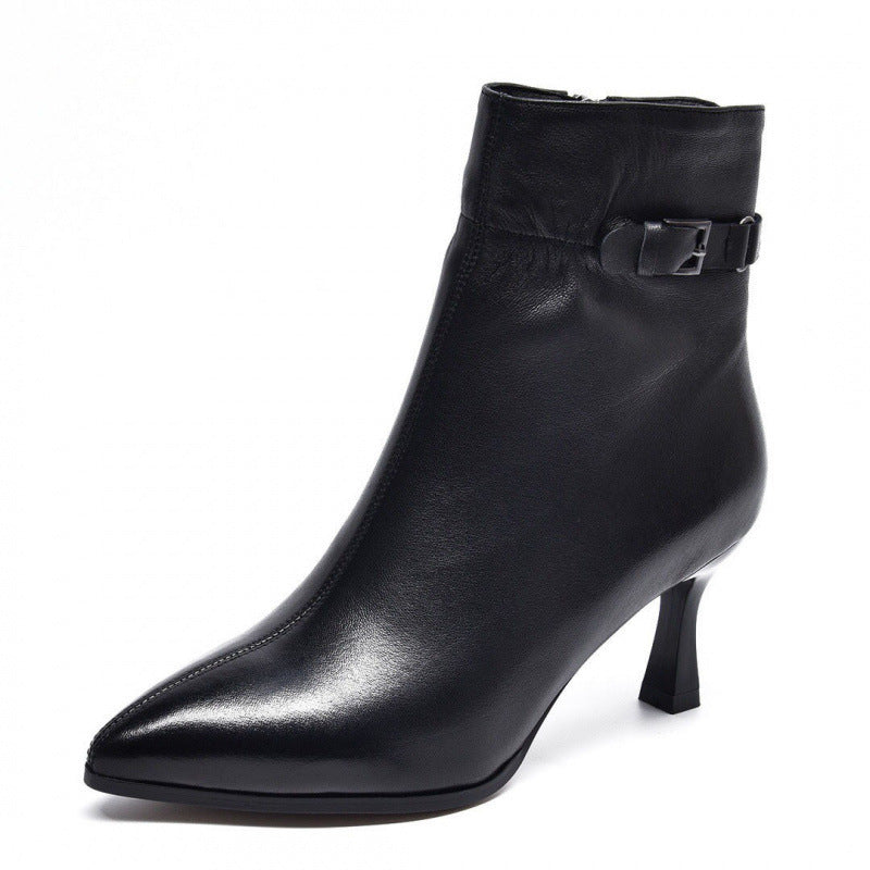 Women's High Quality Brushed Lining Fashion Tube Boots