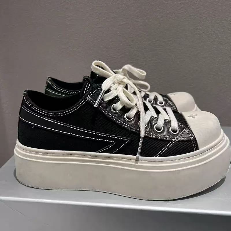 Cruciate Flower High Version Night Meteor Black White Contrast Sneakers