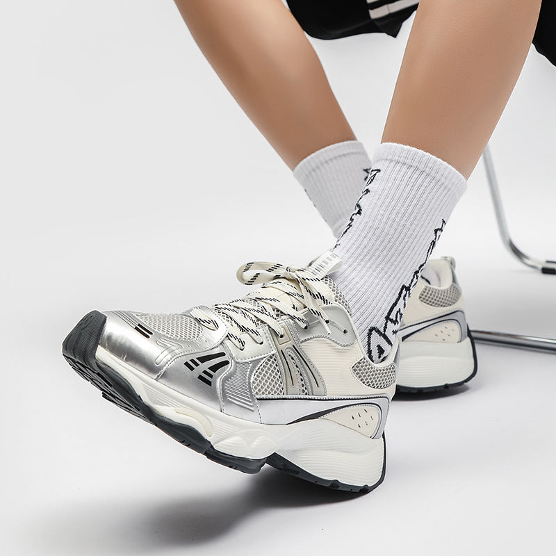 Women's & Men's Dad Summer Breathable Mesh Height Increasing Sneakers