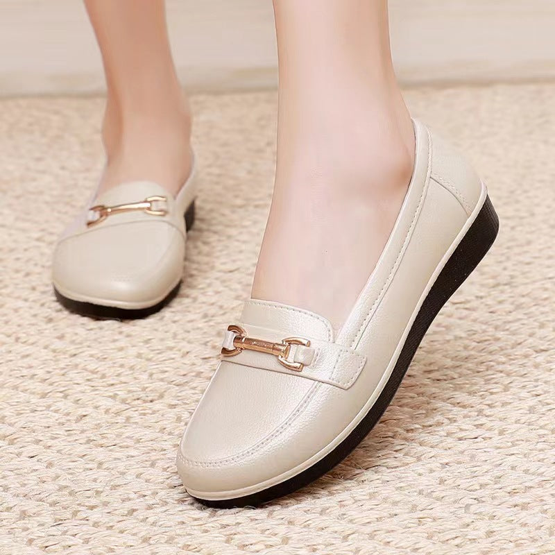 Women's Pump Fashion Flat Breathable Solid Color Casual Shoes