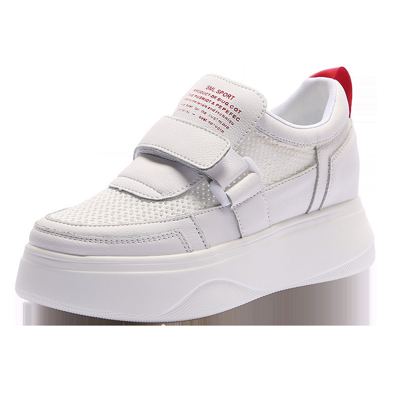 Women's Velcro Hidden White Mesh Platform Nurse Women's Casual Shoes