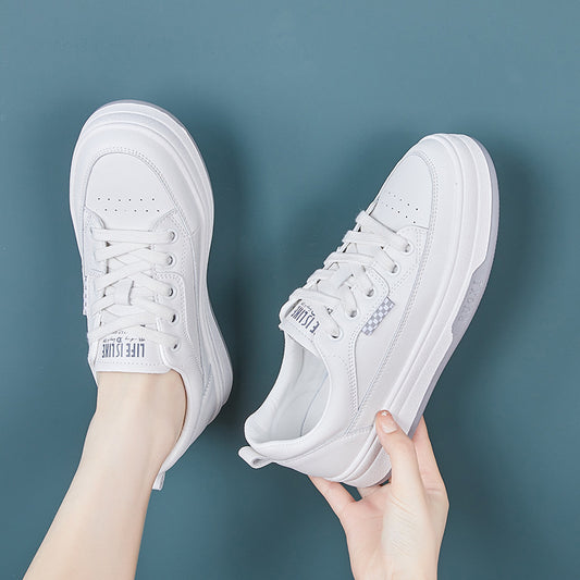 Women's Height Increasing Flat Korean Fashionable Board Sneakers