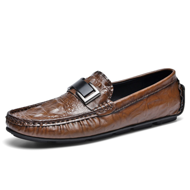 Men's Pattern Plus Size Lazy Driving British Men's Casual Shoes