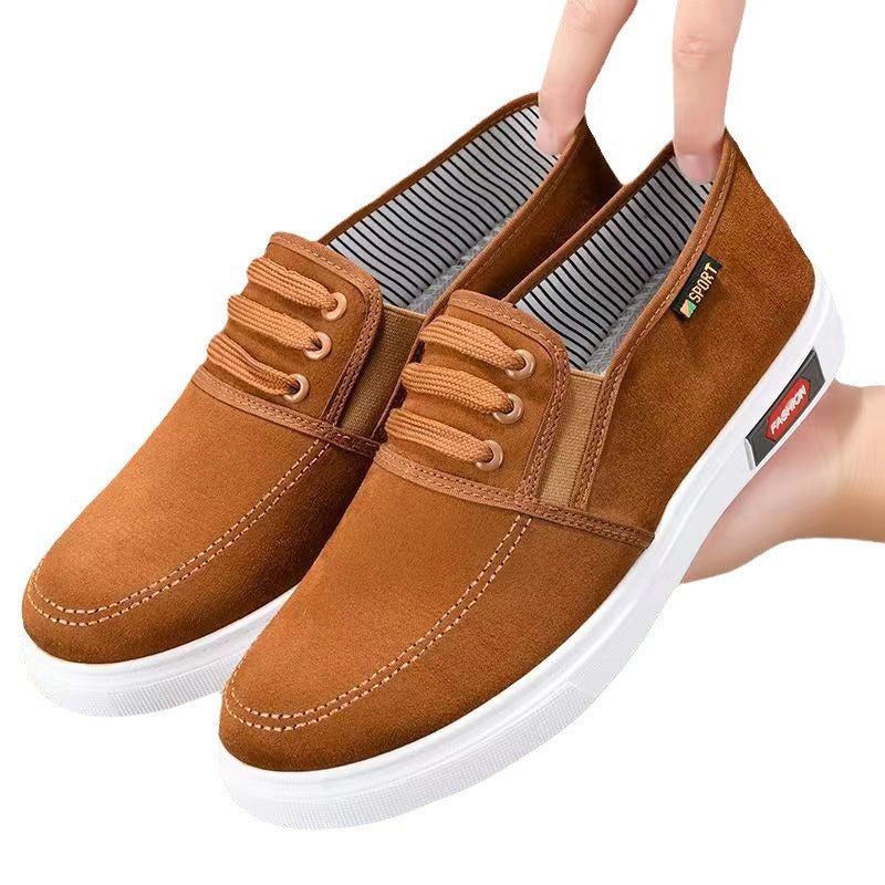 Men's Pumps Slip-on Tendon Sole Dad Canvas Shoes