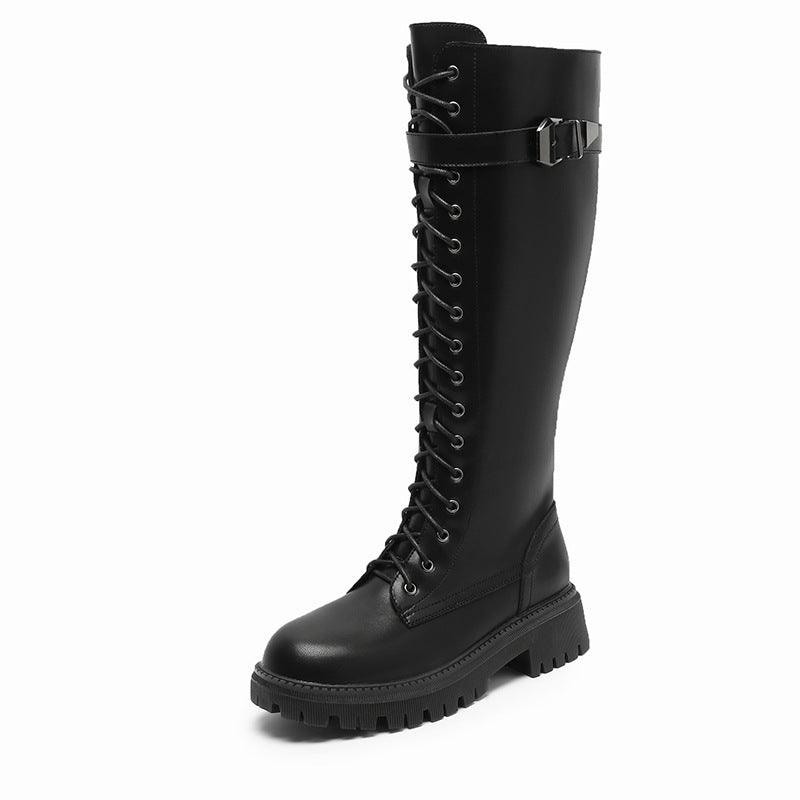 Women's Knight Soft Black Mid Fleece Lined Boots