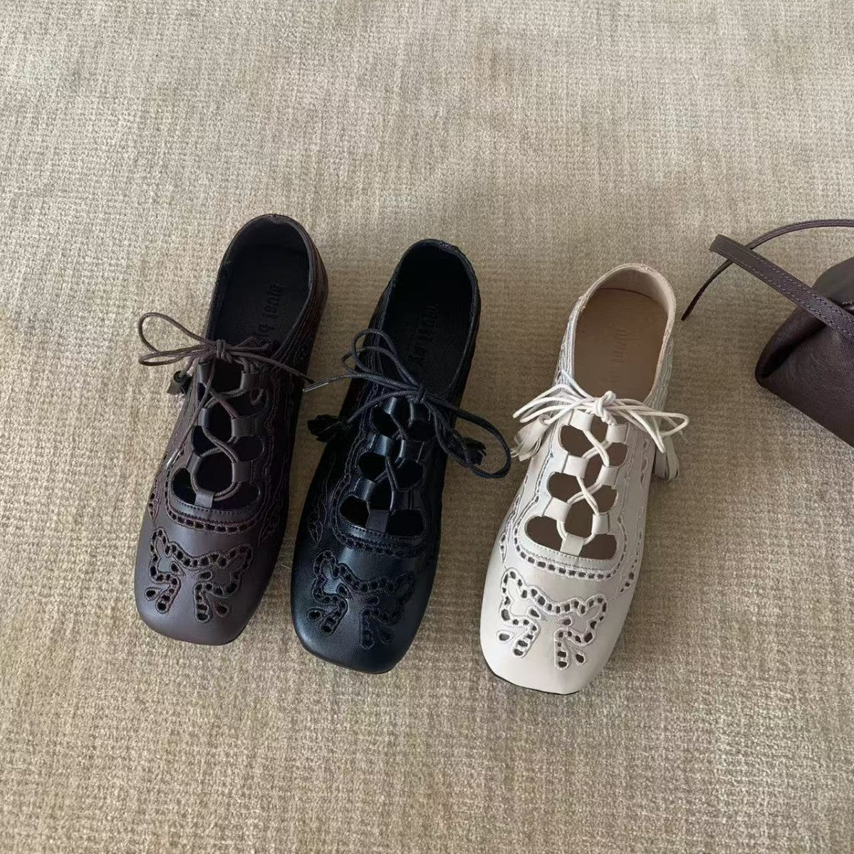 Women's Design Sense Cutout Pumps Commute Mori Women's Fashion Shoes