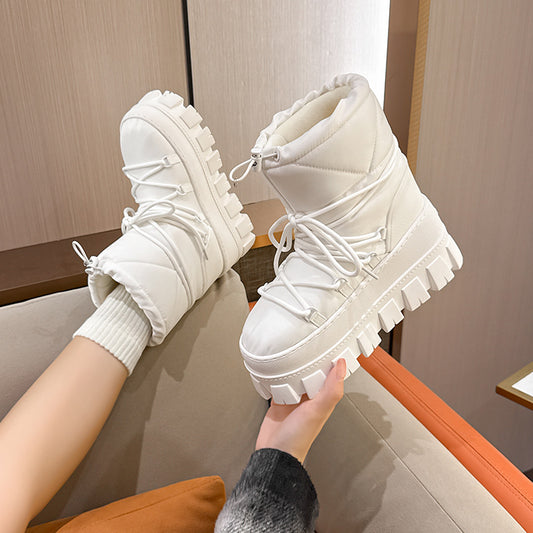 Women's Thick Bottom Warm Keeping Winter Strap Snow Boots