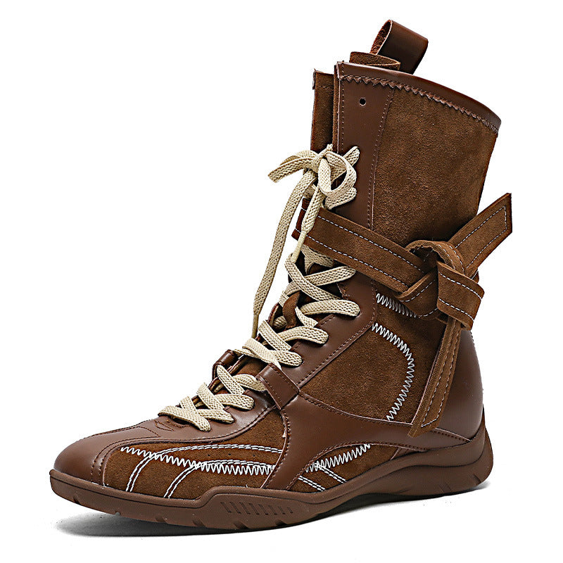 Genuine Elevator Western Cowboy Slimming Retro Boots