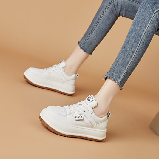 Women's Platform White Summer Bread Breathable Casual Shoes