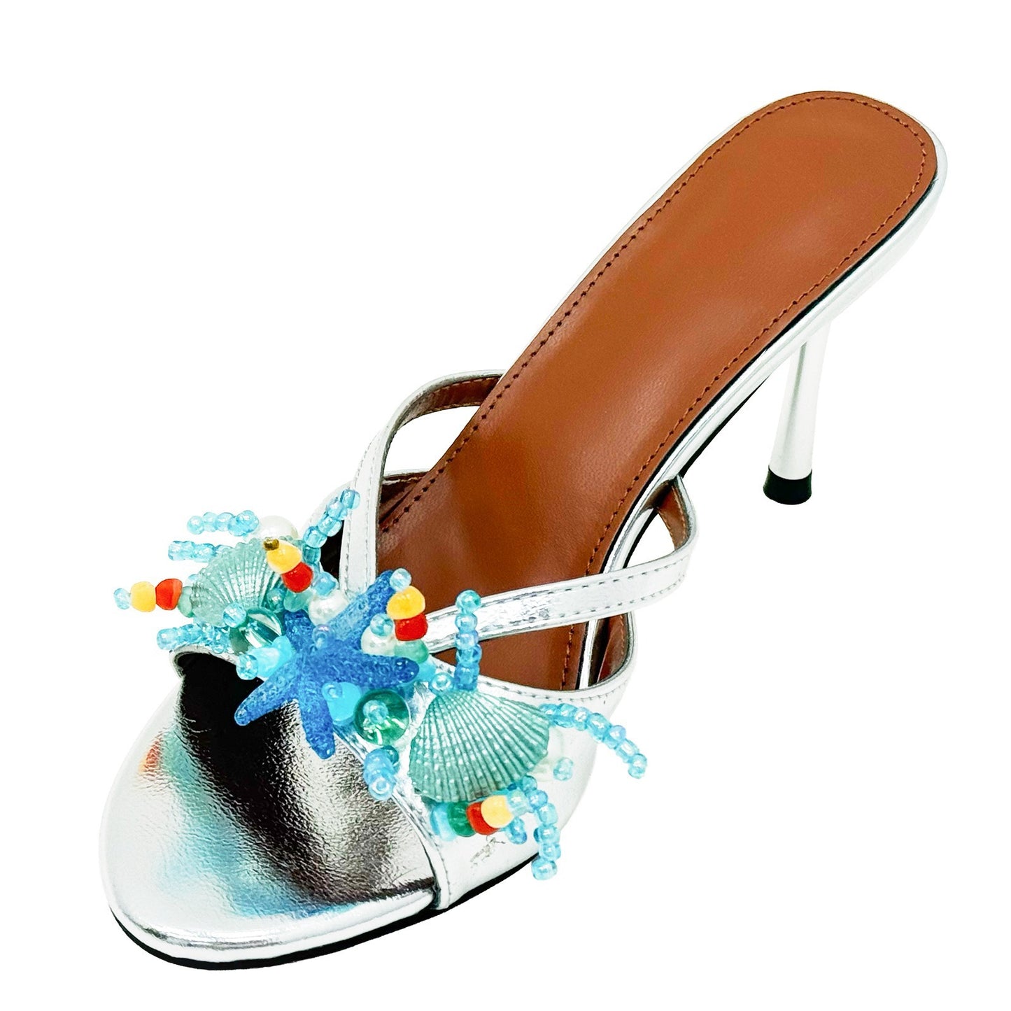 Hand Stitching Starfish Shell Pearl Jade Broken Heels