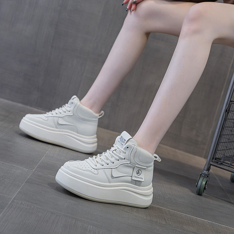 Women's Platform White Autumn Height Increased Fashion Women's Casual Shoes