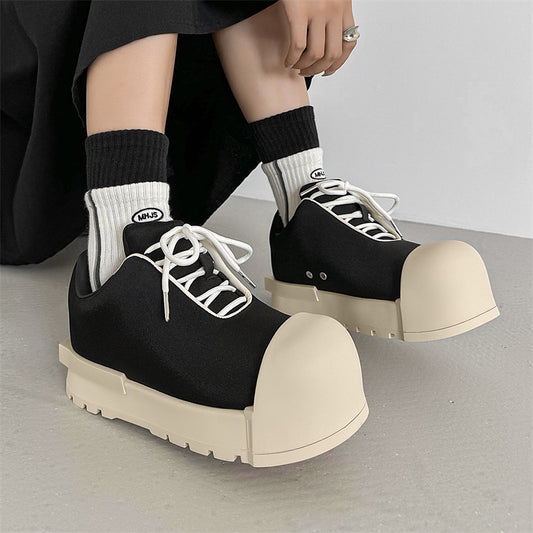 Women's & Men's Mickey Big Head Pump High Top Wild Boots