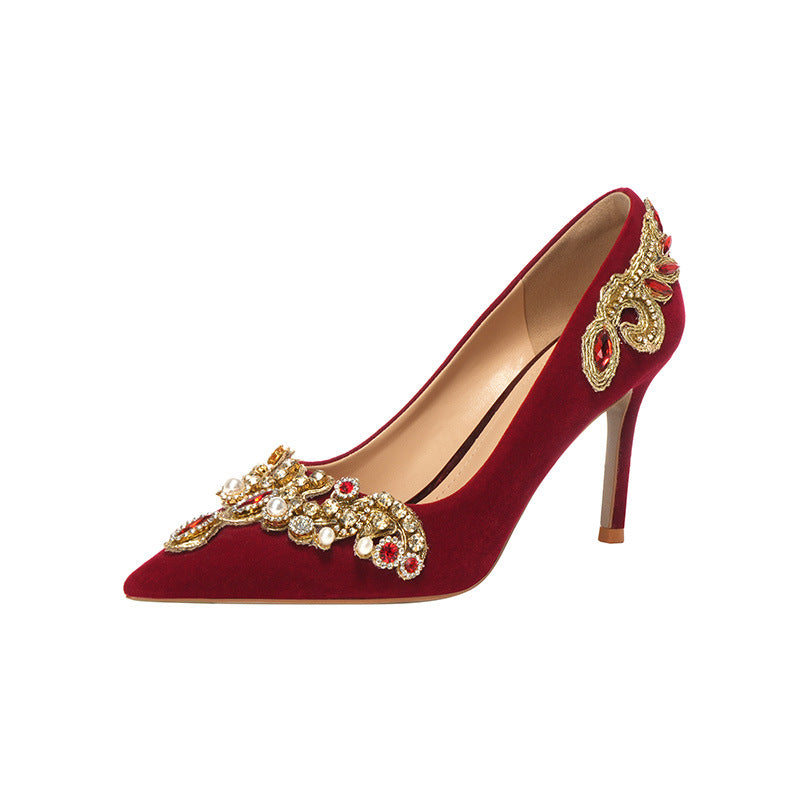 Red Wedding Female Summer Not Tired Feet Women's Fashion Shoes