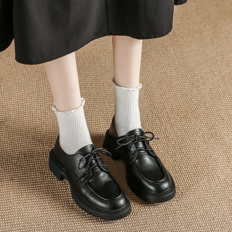 Women's & Men's Round Head Genuine Four Skirt College Men's Shoes