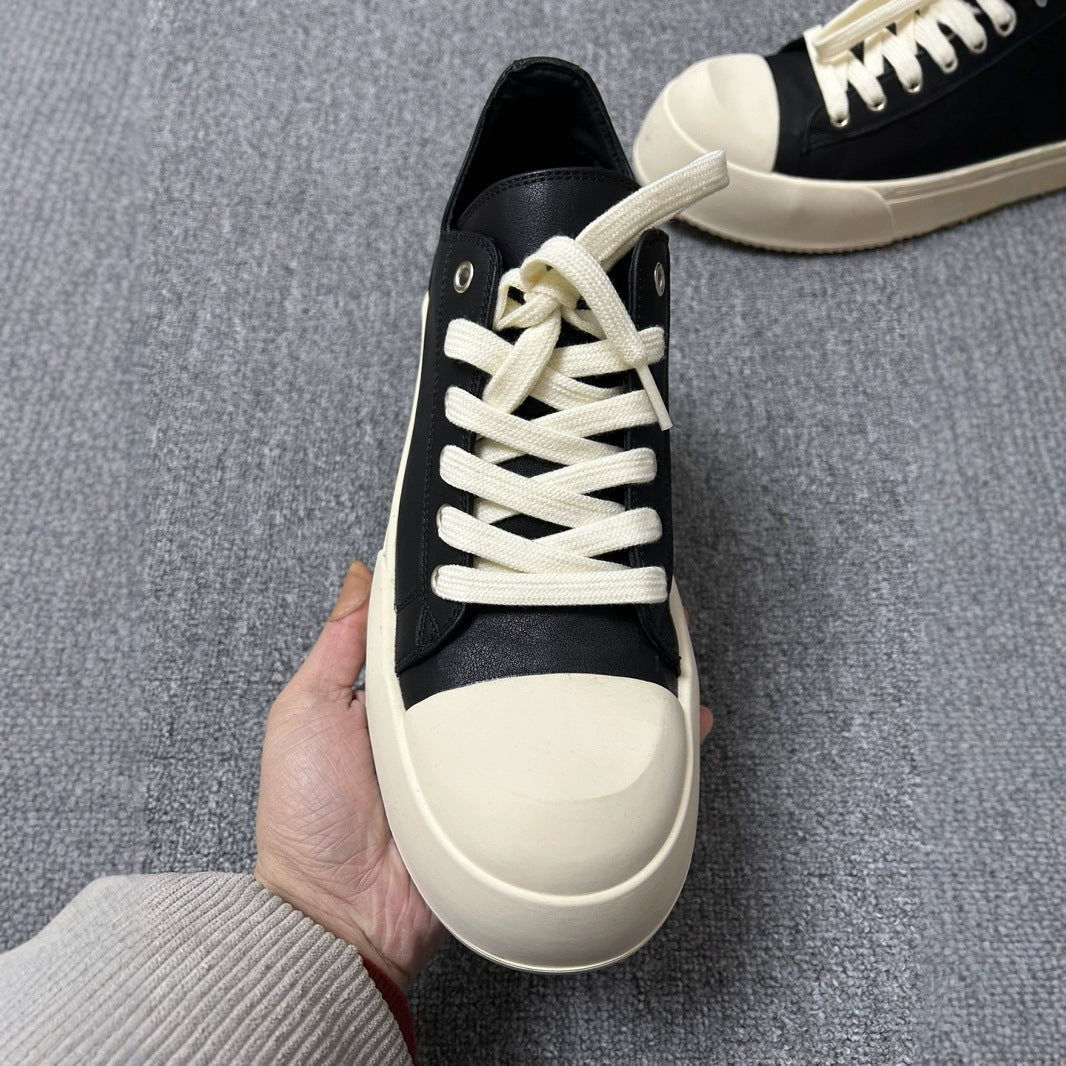 Head Mickey Derby Design Sense Genuine Versatile Platform Leisure Men's Casual Shoes