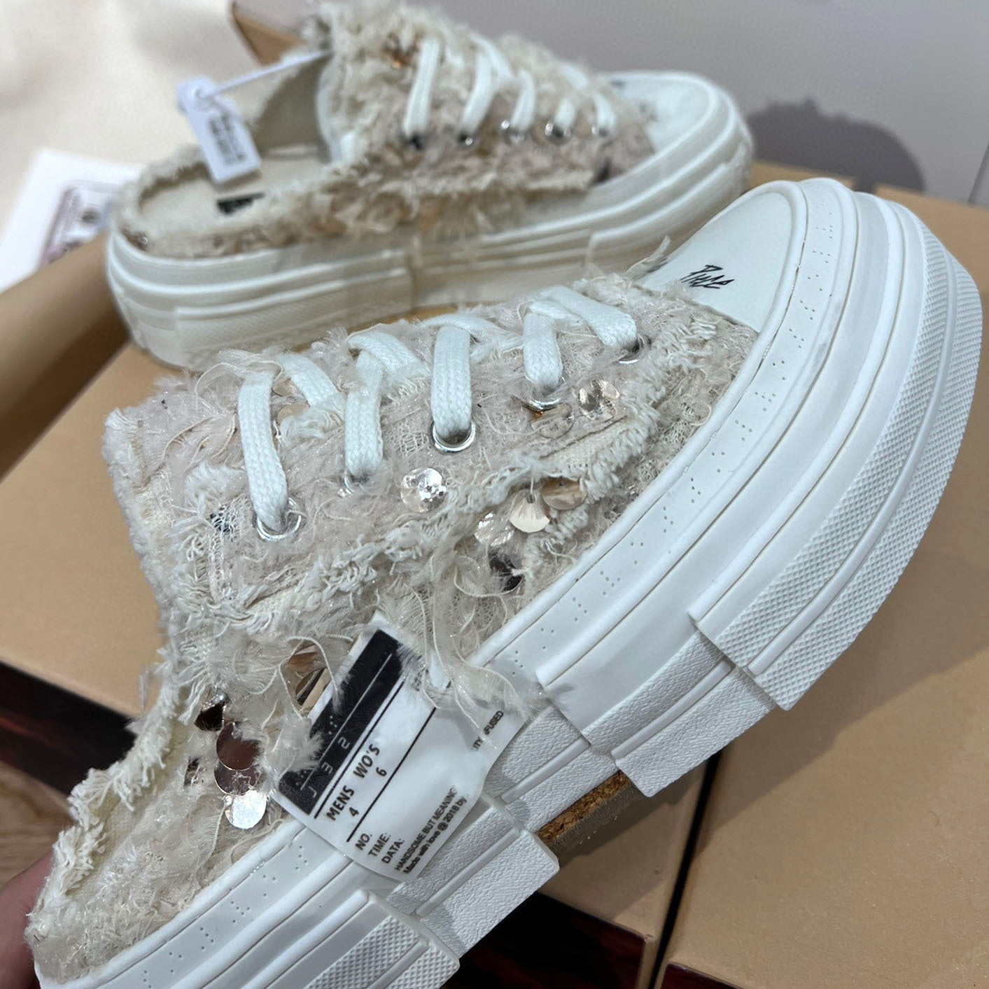 Wu Beggar Summer Platform Lazy Half Women's Canvas Shoes