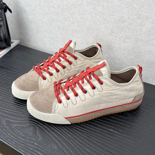 Comfortable Round Toe Spring Color Matching Women's Board Shoes