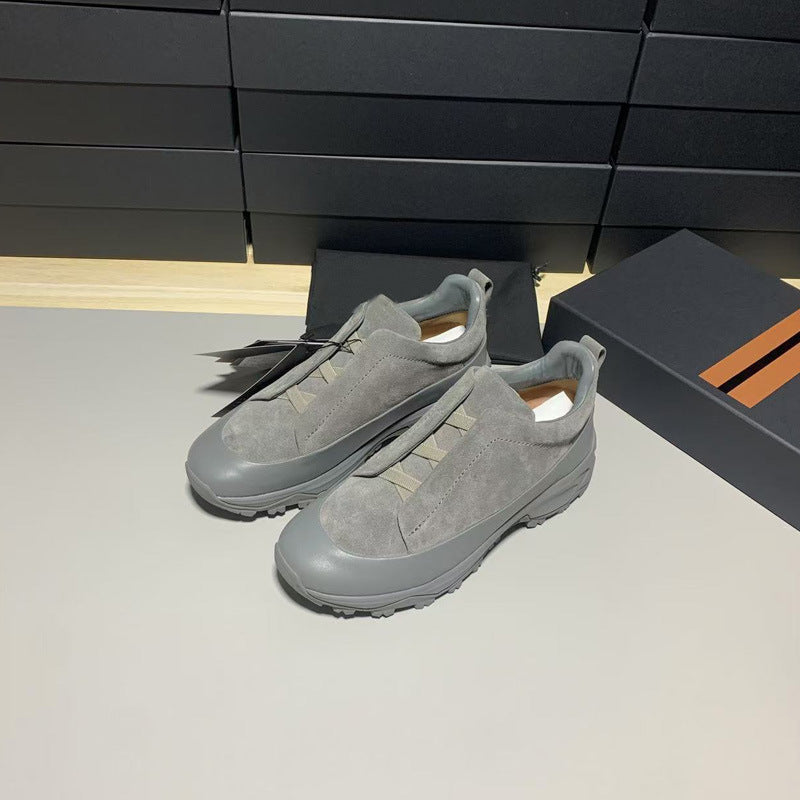 Men's Z Elastic Band Thick Bottom Business Casual Shoes