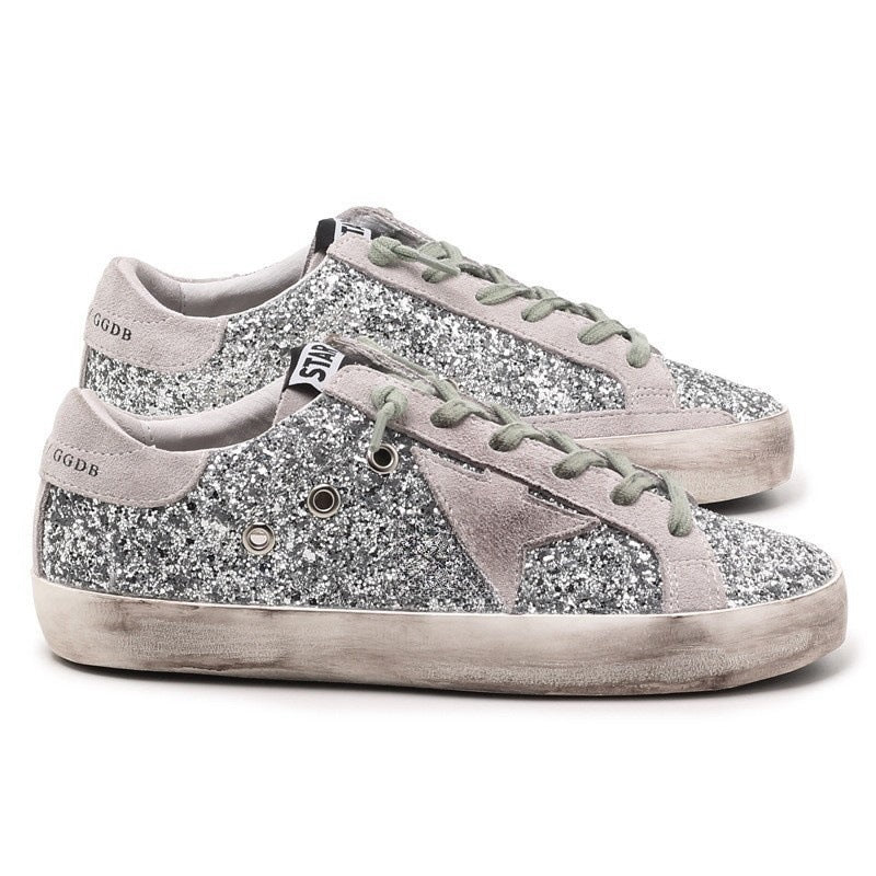 Women's Distressed Star Little Dirty Versatile Height Increasing Women's Casual Shoes