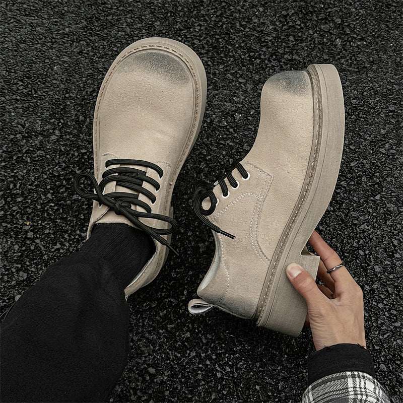 Glamorous Platform Retro Big Head Martin Leather Shoes