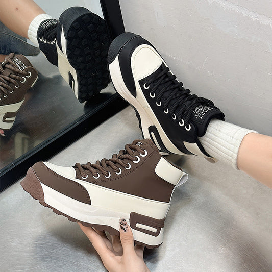 Women's Platform Winter In Cotton Veet Super Sneakers