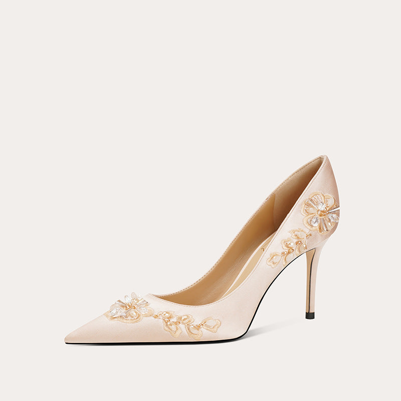Red High-grade Wedding Dress Two-way High-heeled Toast Clothing Bridal Not Women's Fashion Shoes