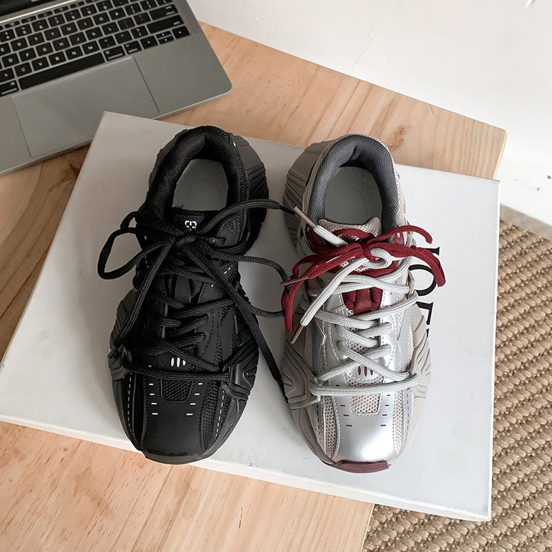 Women's Height Increasing Retro Mandarin Duck With Platform Women's Sports Shoes