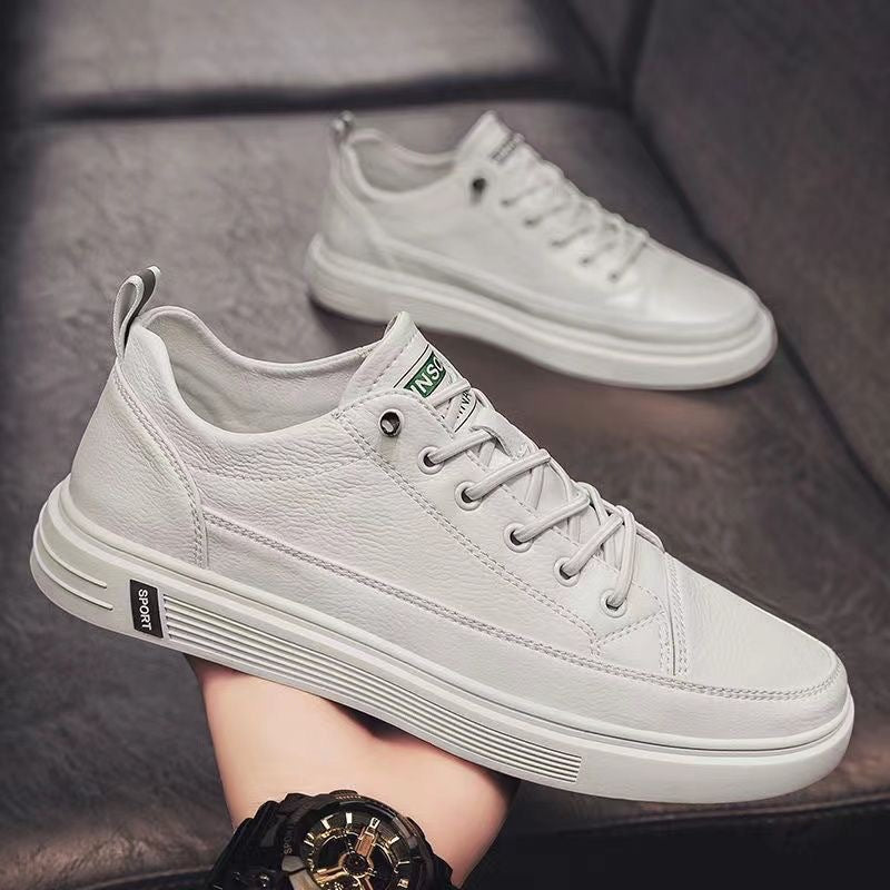 Men's Summer Breathable Waterproof White Trendy Versatile Sneakers