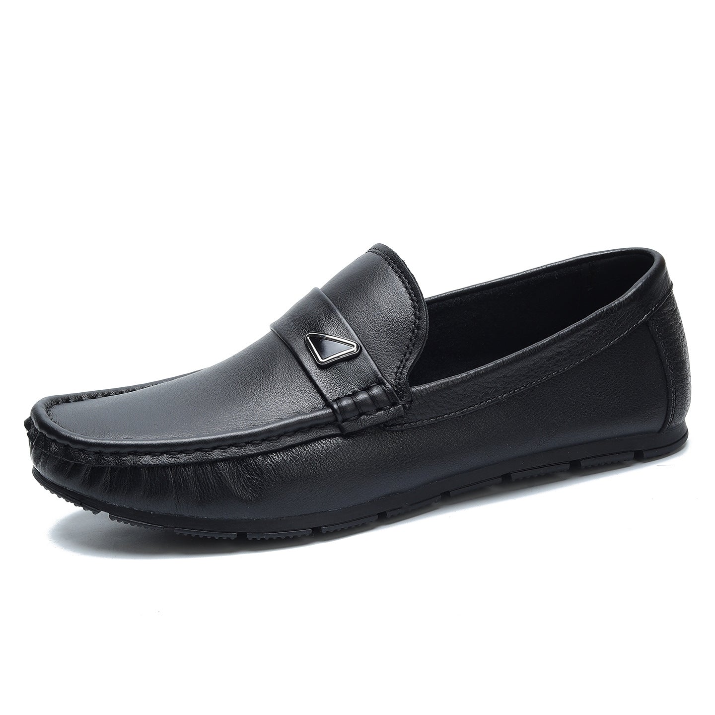 Men's Soft Breathable Single Layer Cowhide Slip-on Comfortable Great Loafers/doug Shoes
