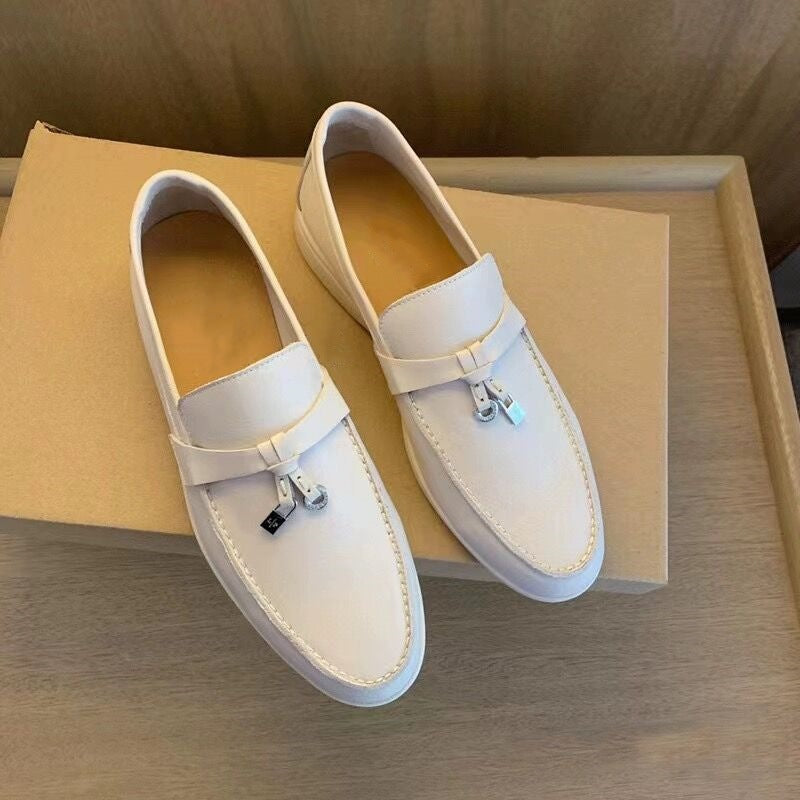 Pumps Female British Style Slip-on Flat Loafers